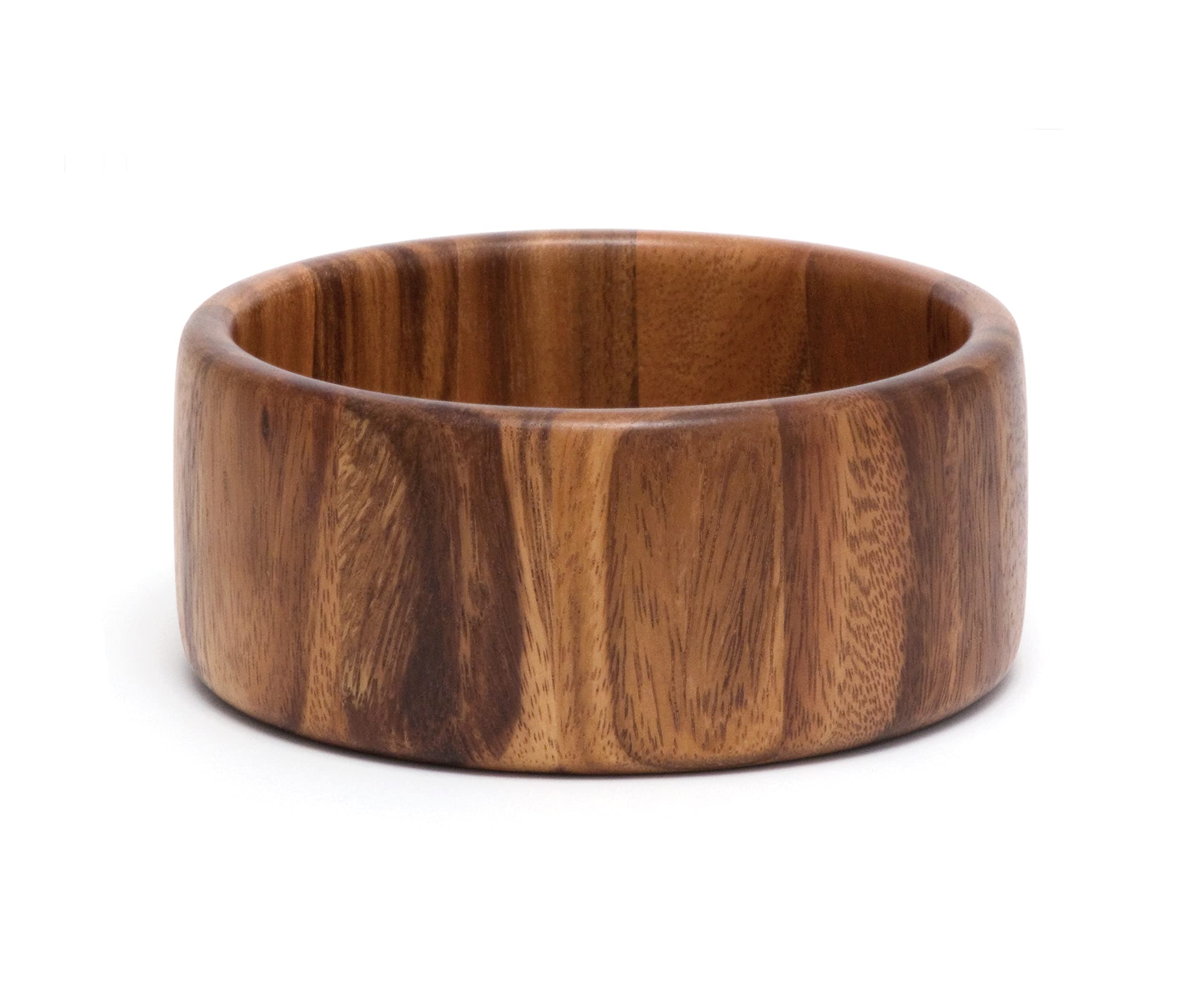 Lipper International acacia bowl holding fresh fruit, ideal serving centerpiece