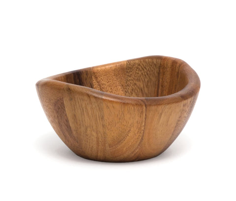Lipper International acacia wave bowl for fruits, natural grain, ideal serving centerpiece.