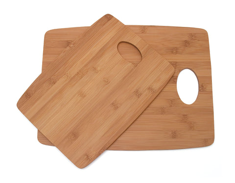 Lipper International small bamboo cutting board 9x12 with oval hole for easy grip.