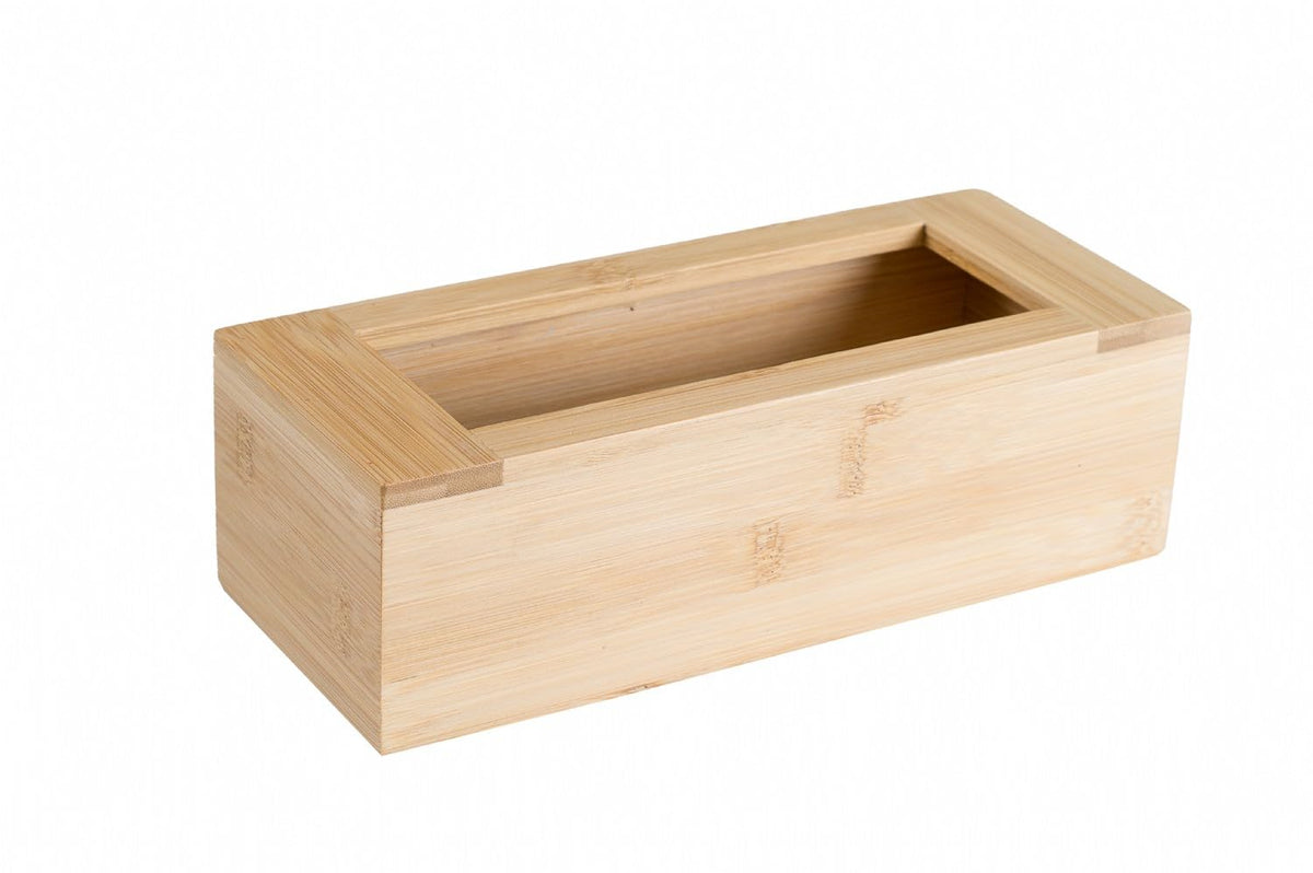 Lipper International bamboo bag holder in a drawer for organized lunch bags