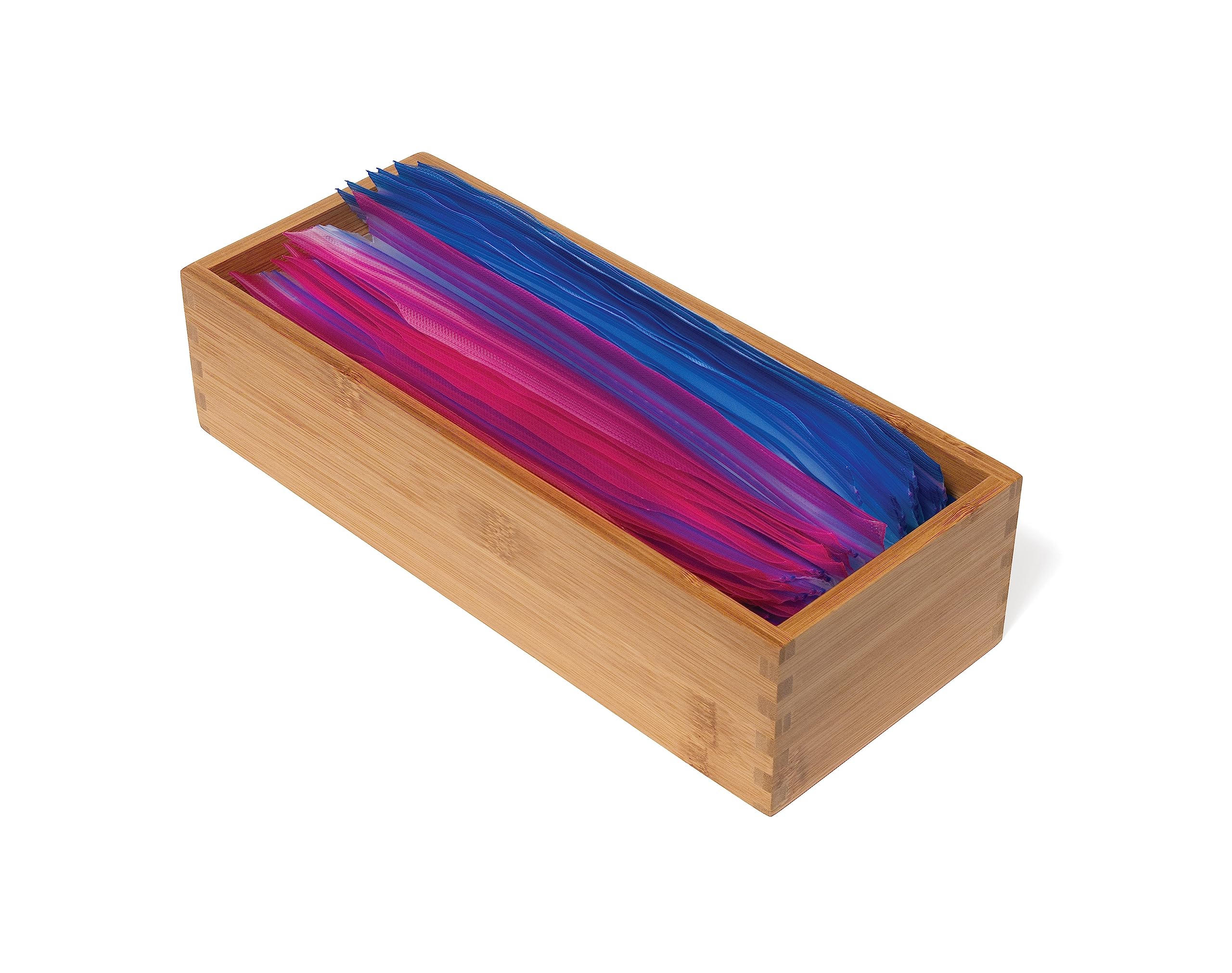 Lipper International bamboo holder makeup storage, neat vanity solution.