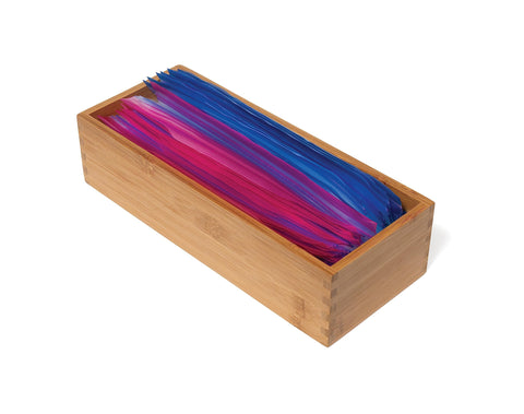 Lipper International bamboo holder makeup storage, neat vanity solution.