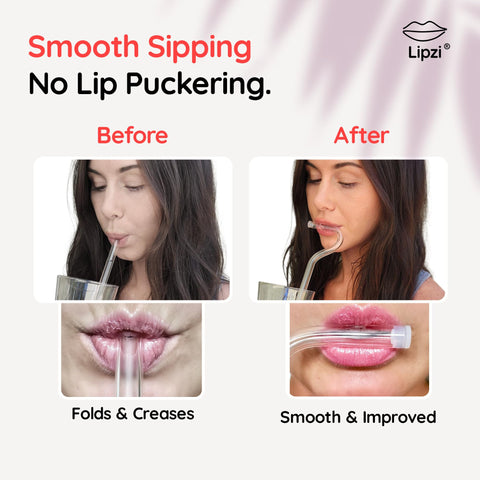 Lipzi glass straw with cleaning brush for quick, thorough cleaning