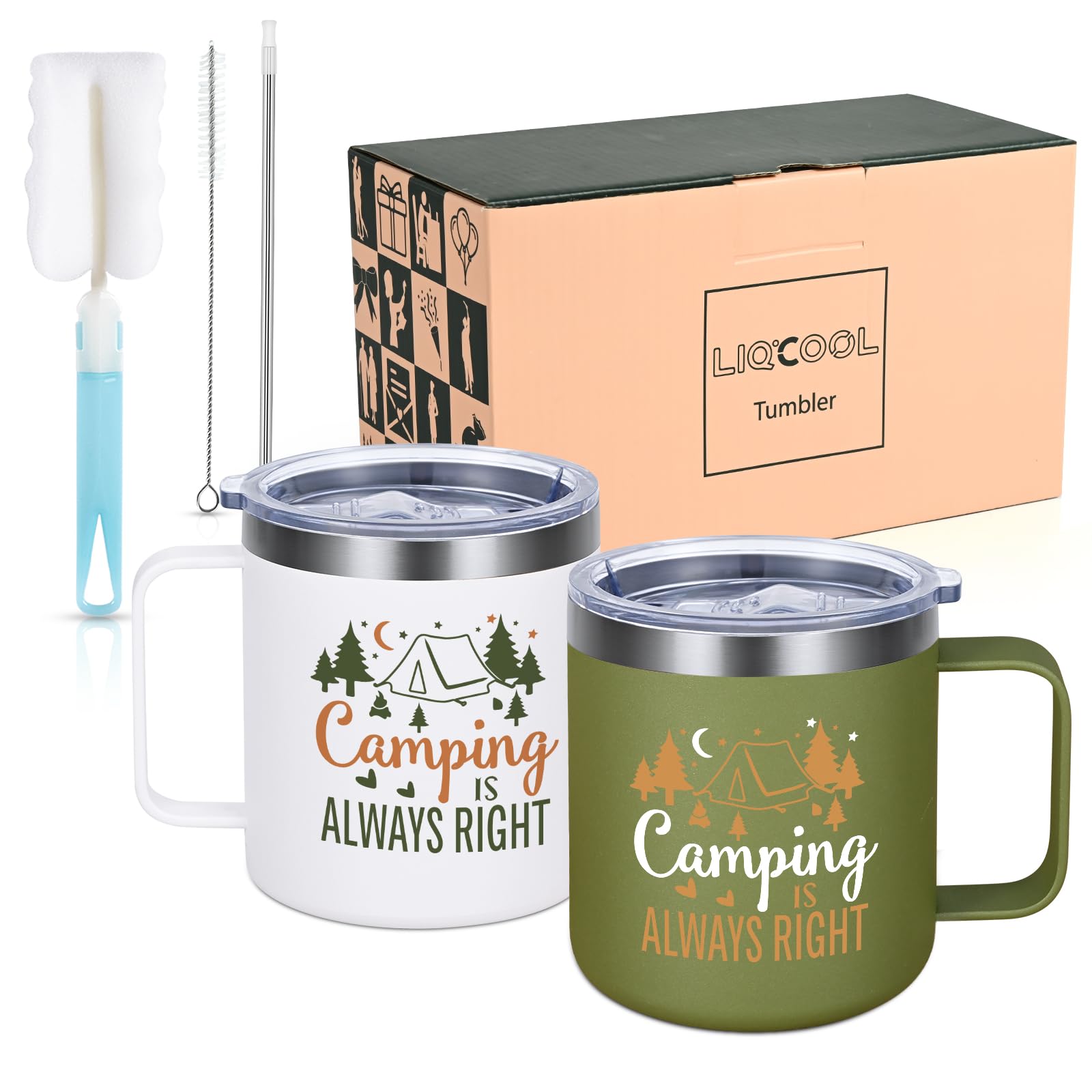 LiqCool gift-ready camping mug set ideal for holidays