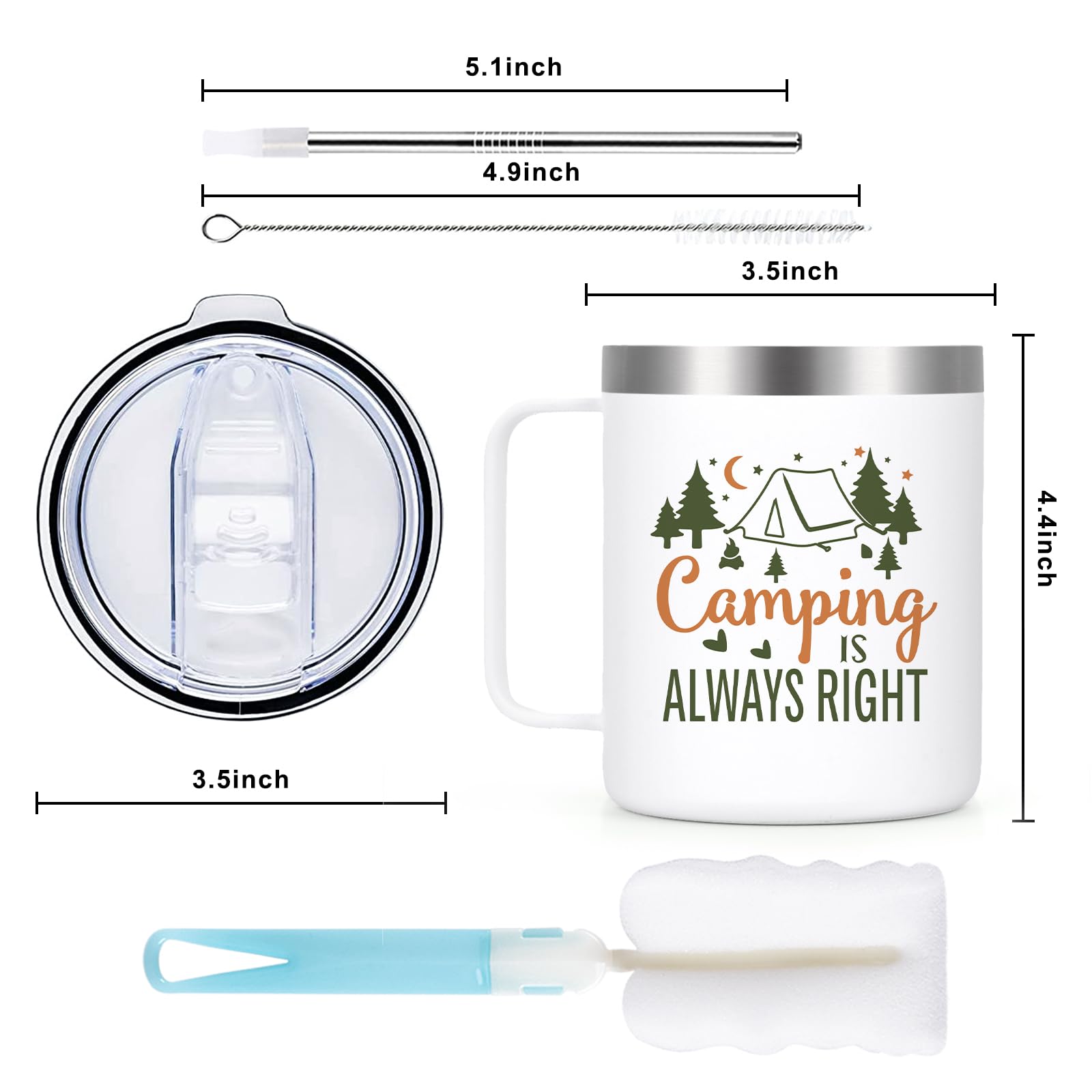 LiqCool mug held outdoors on a trail during hike