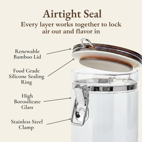 Lirvelle chalkboard labels and markers on jars for organized storage