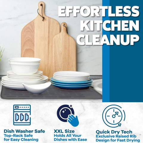 LISH easy-clean surface allows quick spills wipe-down or dishwasher top-rack cleaning.
