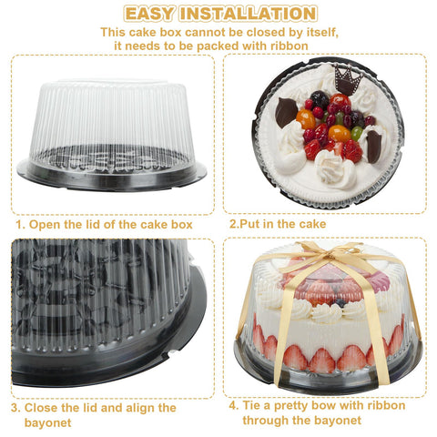 LISHINE cake board included boosts stability during display and transport.