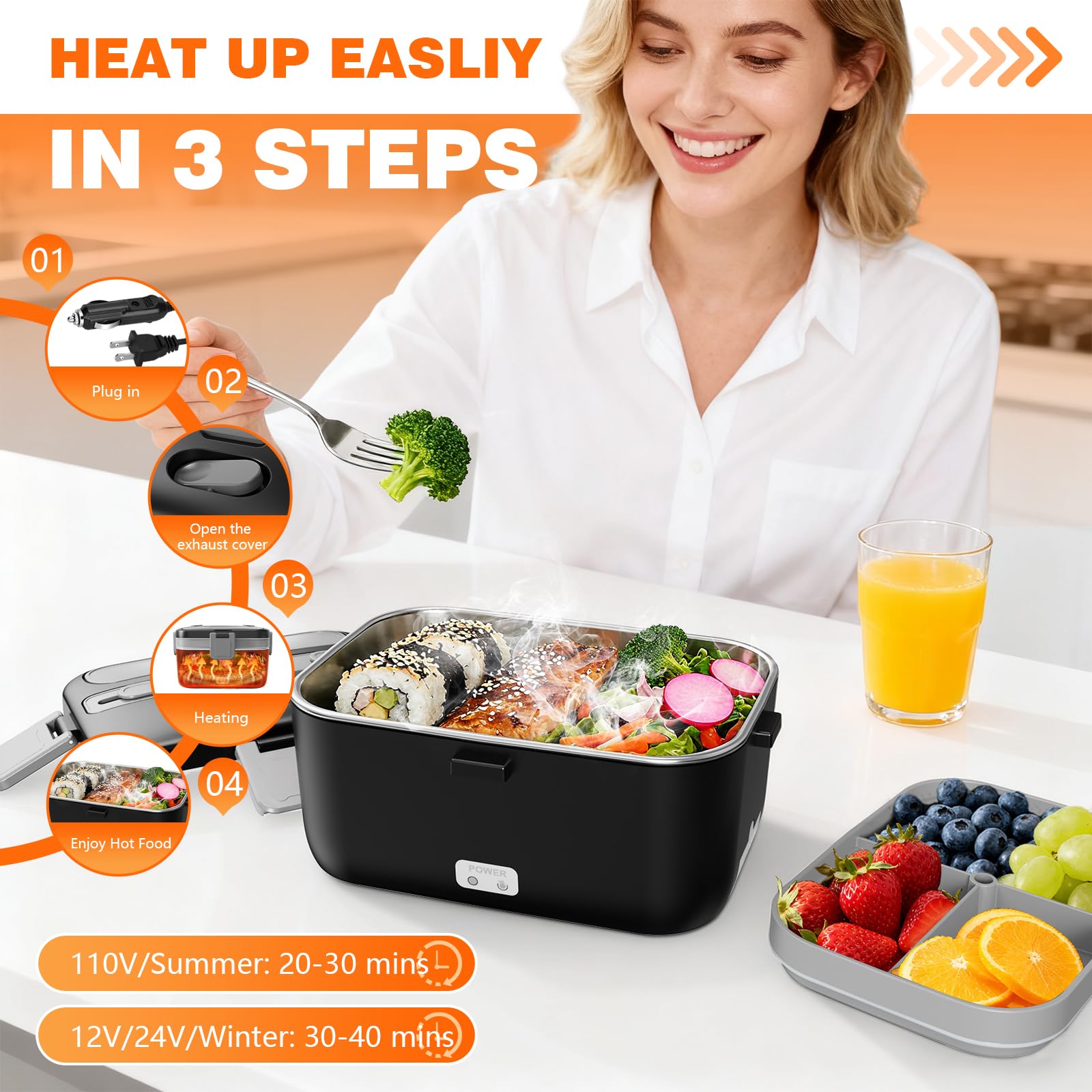 LISHZEN insulated carry bag protects meals during travel.