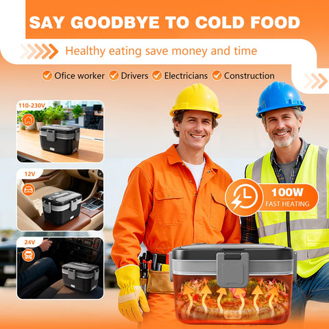 LISHZEN leak-proof lid closes tightly to prevent spills.