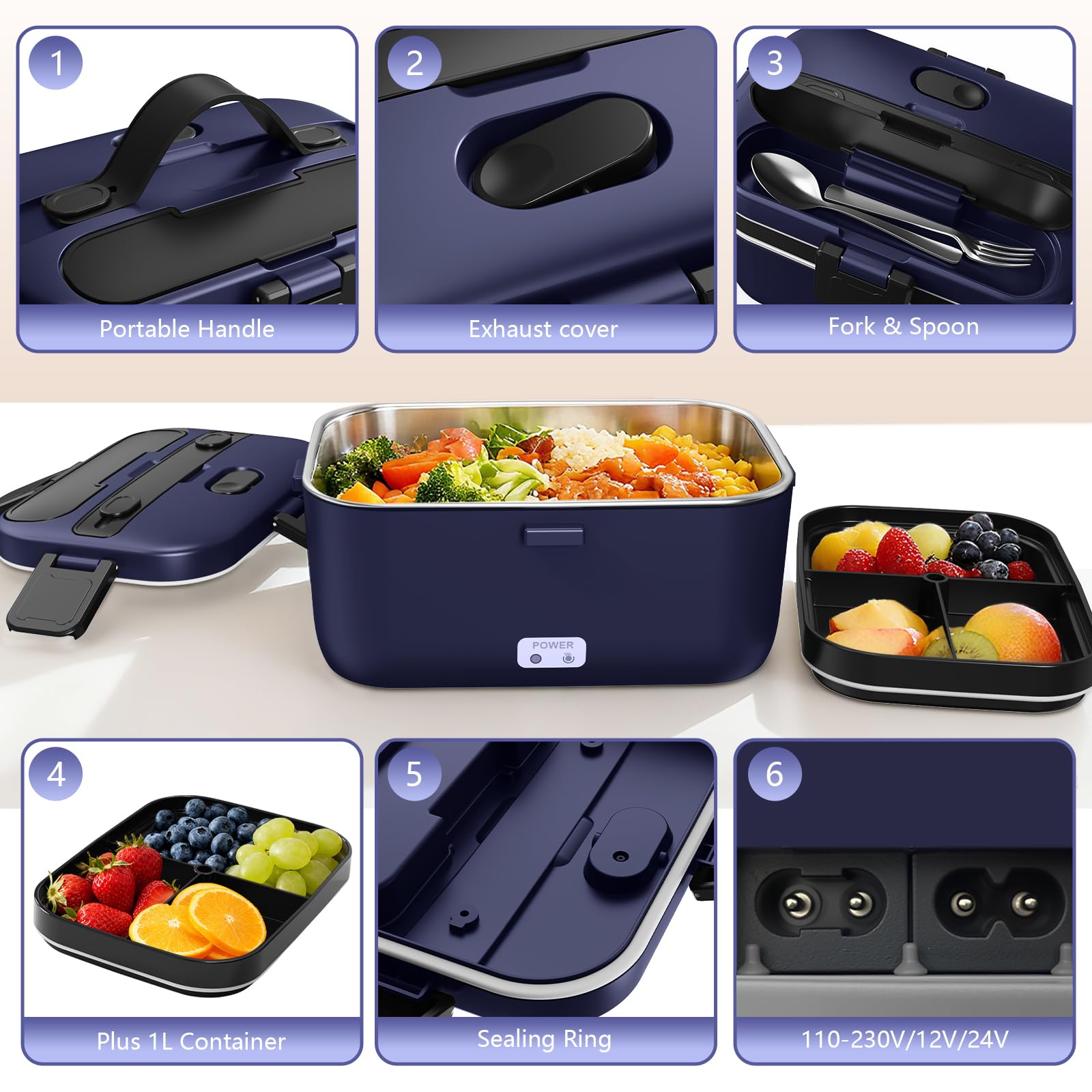 LISHZEN stainless steel inner containers are rust-resistant and easy to clean.