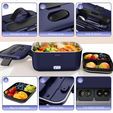 LISHZEN stainless steel inner containers are rust-resistant and easy to clean.