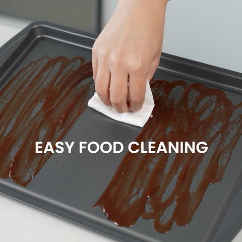 LISI heavy-gauge carbon steel bakeware resists warping and distributes heat.