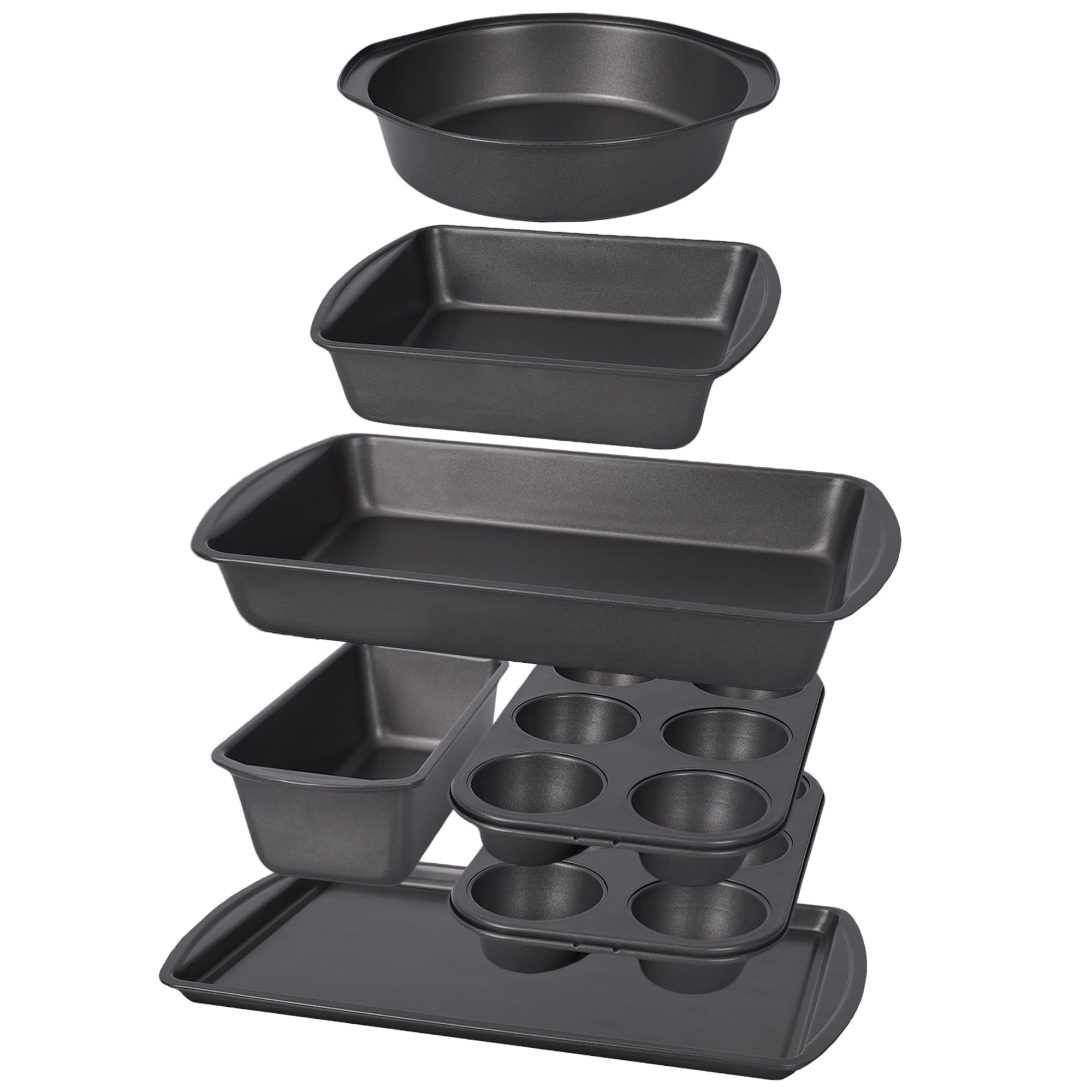 LISI muffin pan from the 7-piece bakeware set for even baking and easy release.