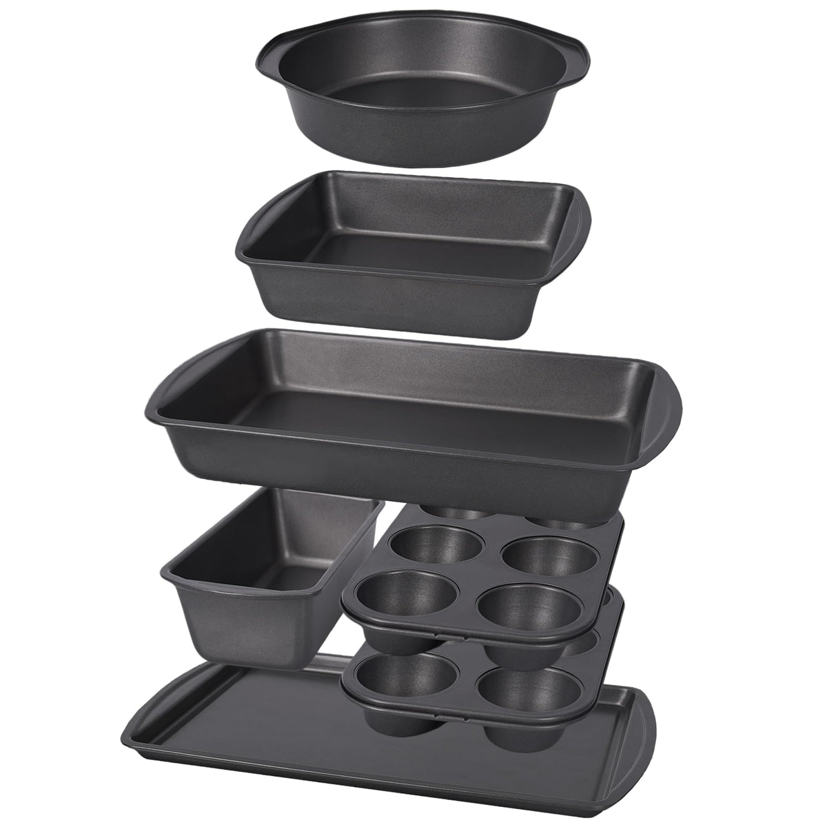 LISI muffin pan from the 7-piece bakeware set for even baking and easy release.