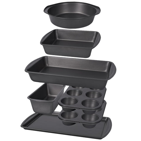 LISI muffin pan from the 7-piece bakeware set for even baking and easy release.