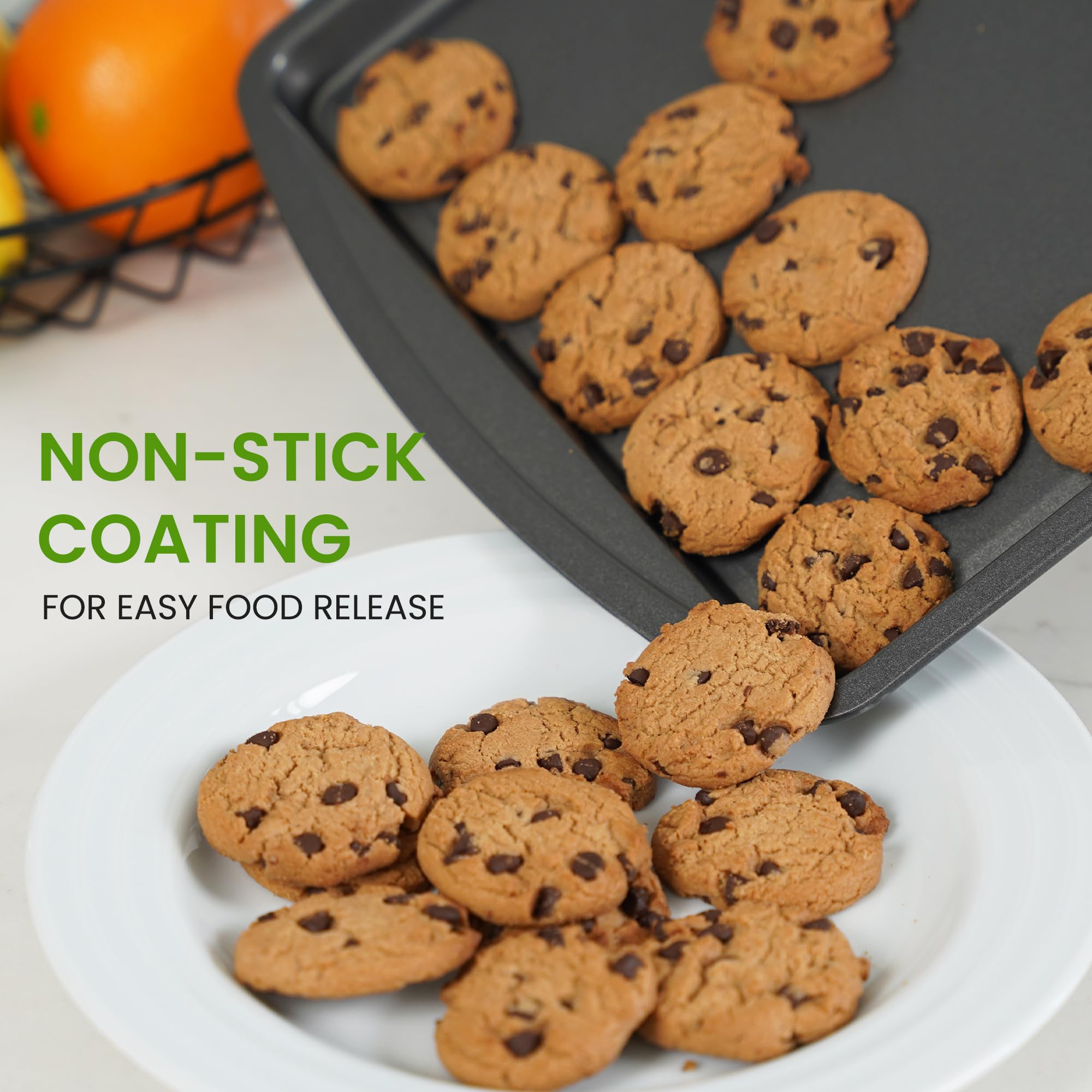 LISI bakeware nonstick coating for effortless food release.