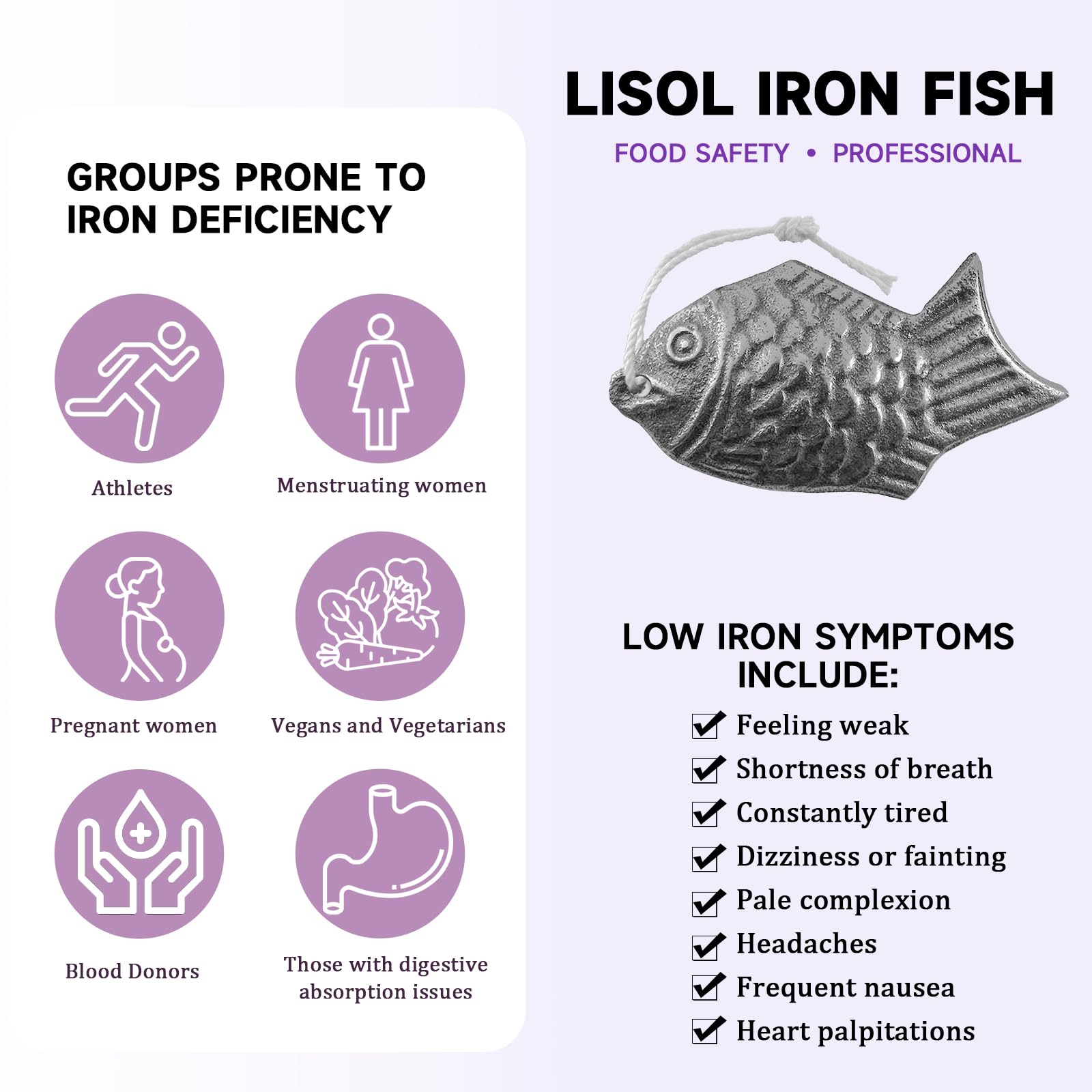 Lisol Iron Fish in pot simmering curry shows iron enrichment.