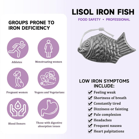 Lisol Iron Fish in pot simmering curry shows iron enrichment.