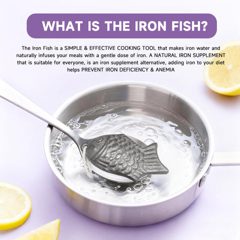 Lisol Iron Fish snapper design infuses iron into soups during cooking.
