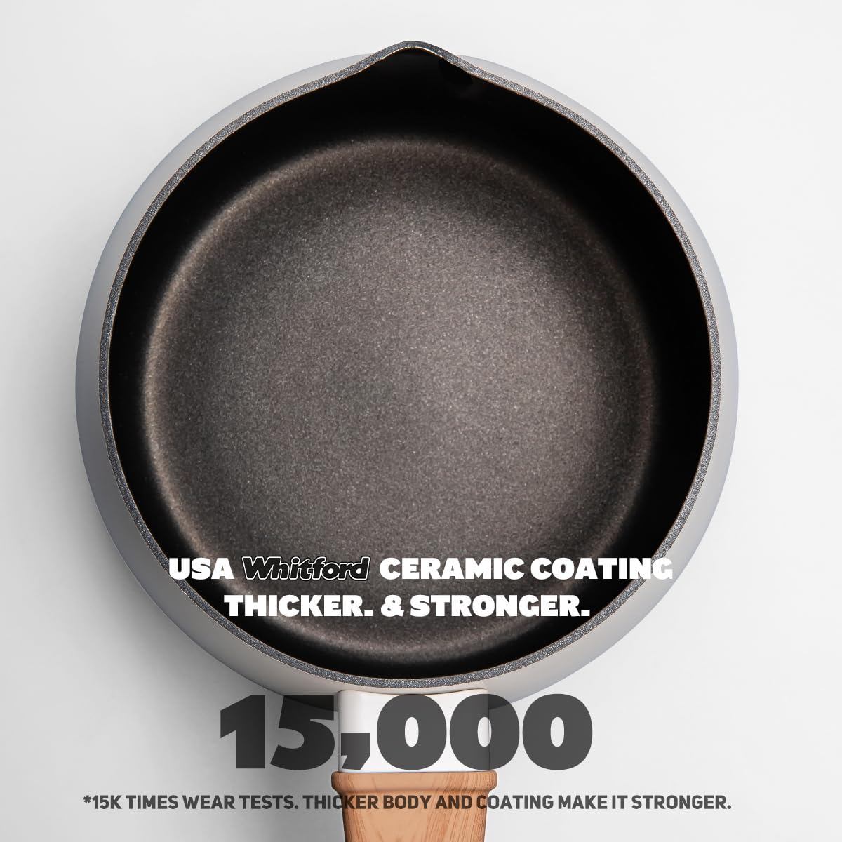 LISOS sauce pan aluminum body designed for quick, even heating
