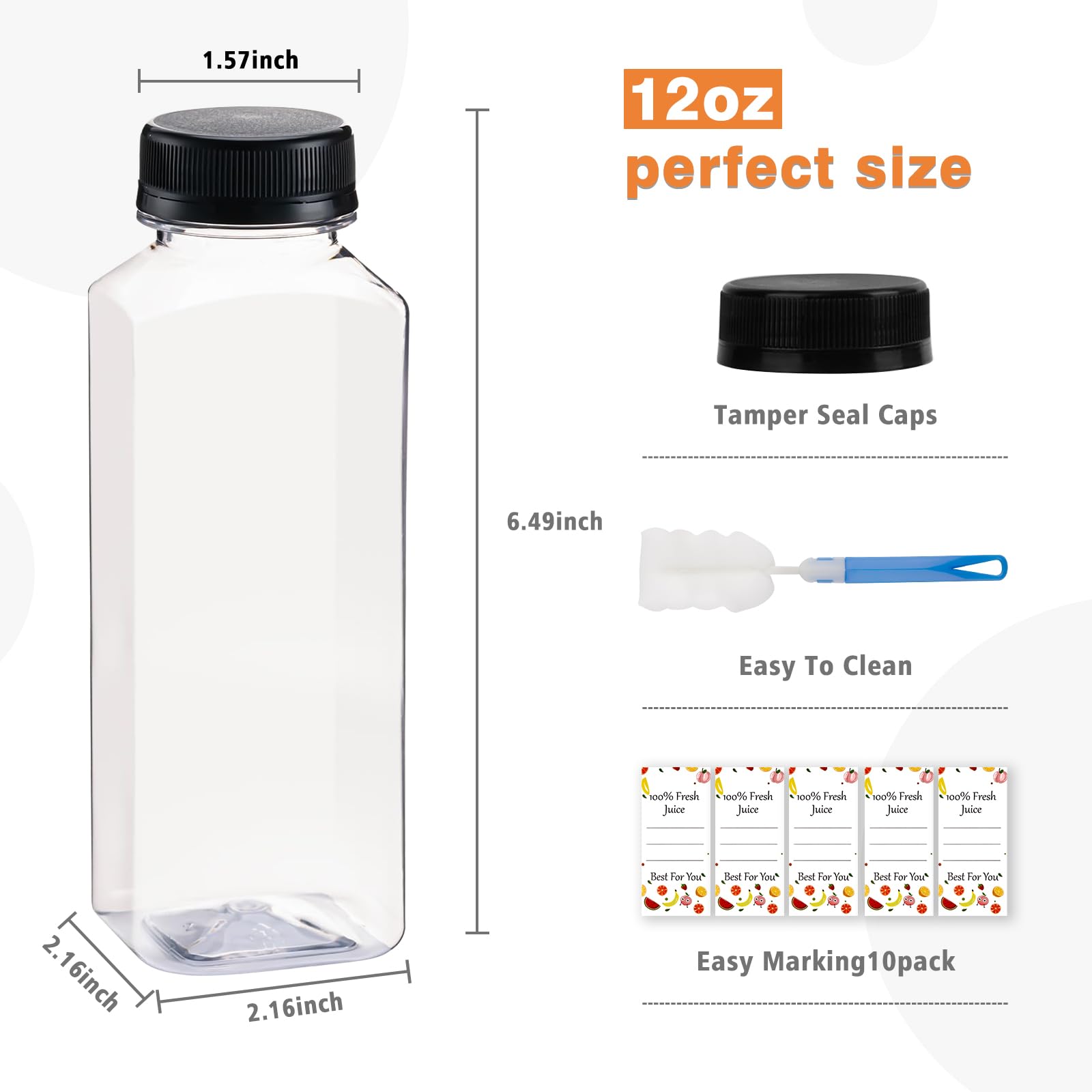 Lissomballon cleaning bottle brush for thorough bottle cleaning