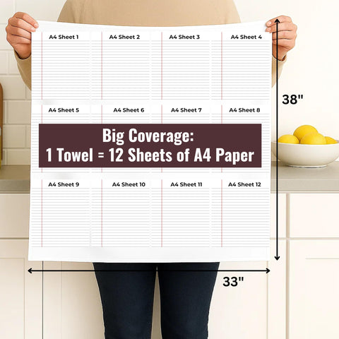 LITO Flour Sack Towels drying glassware with high absorbency