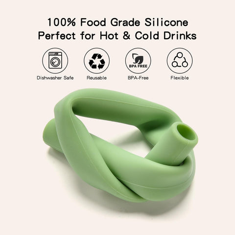 Little Rawr dishwasher-safe silicone straw for quick cleanup