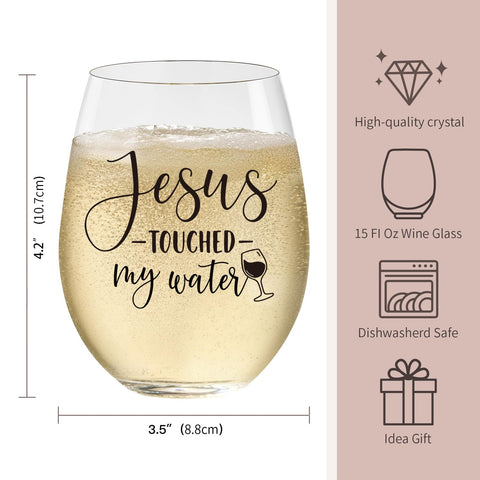 Side profile highlights sleek, modern stemless design of LittleBIGGER glass.