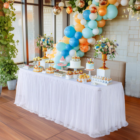 Little Funny two-layer tulle and polyester material for elegant tables