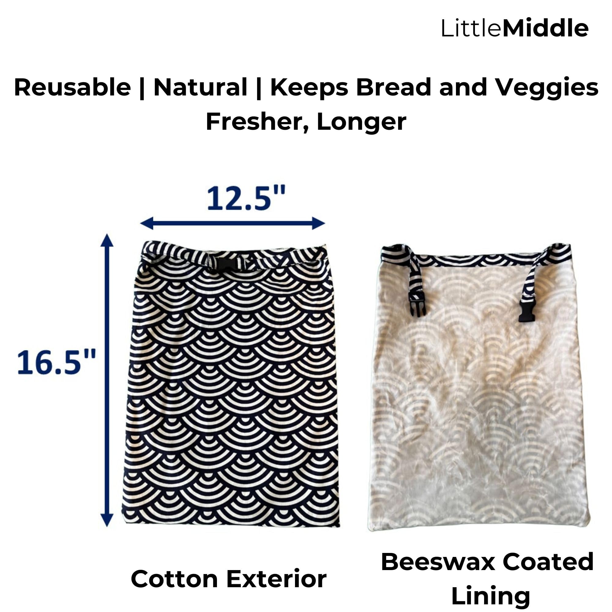 LittleMiddle bread bags are handy for kids' lunches and school meals.