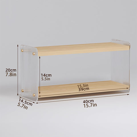 LiTY Coffee Station Organizer natural wood-toned board adds warmth to your space