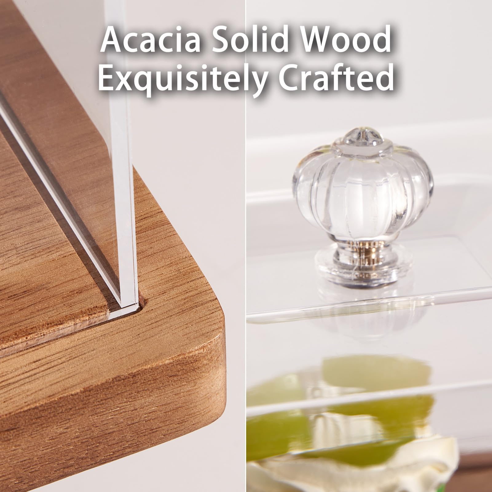 LiTY easy-clean wood stand with lid for quick maintenance.