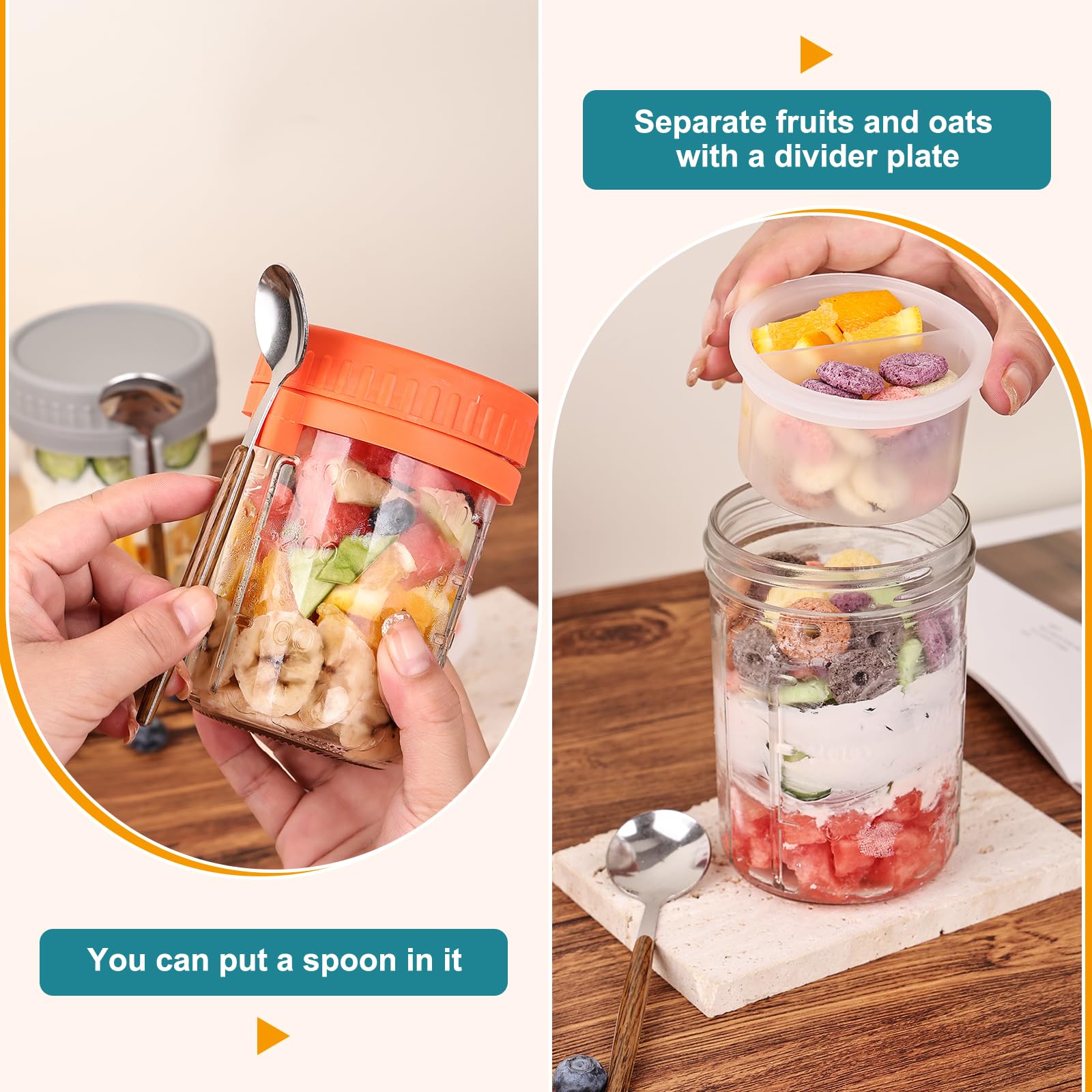 Liuruiyu airtight seal jar keeps ingredients fresh during transport