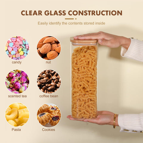 Liuruiyu jars with bamboo lids showing airtight seal for freshness