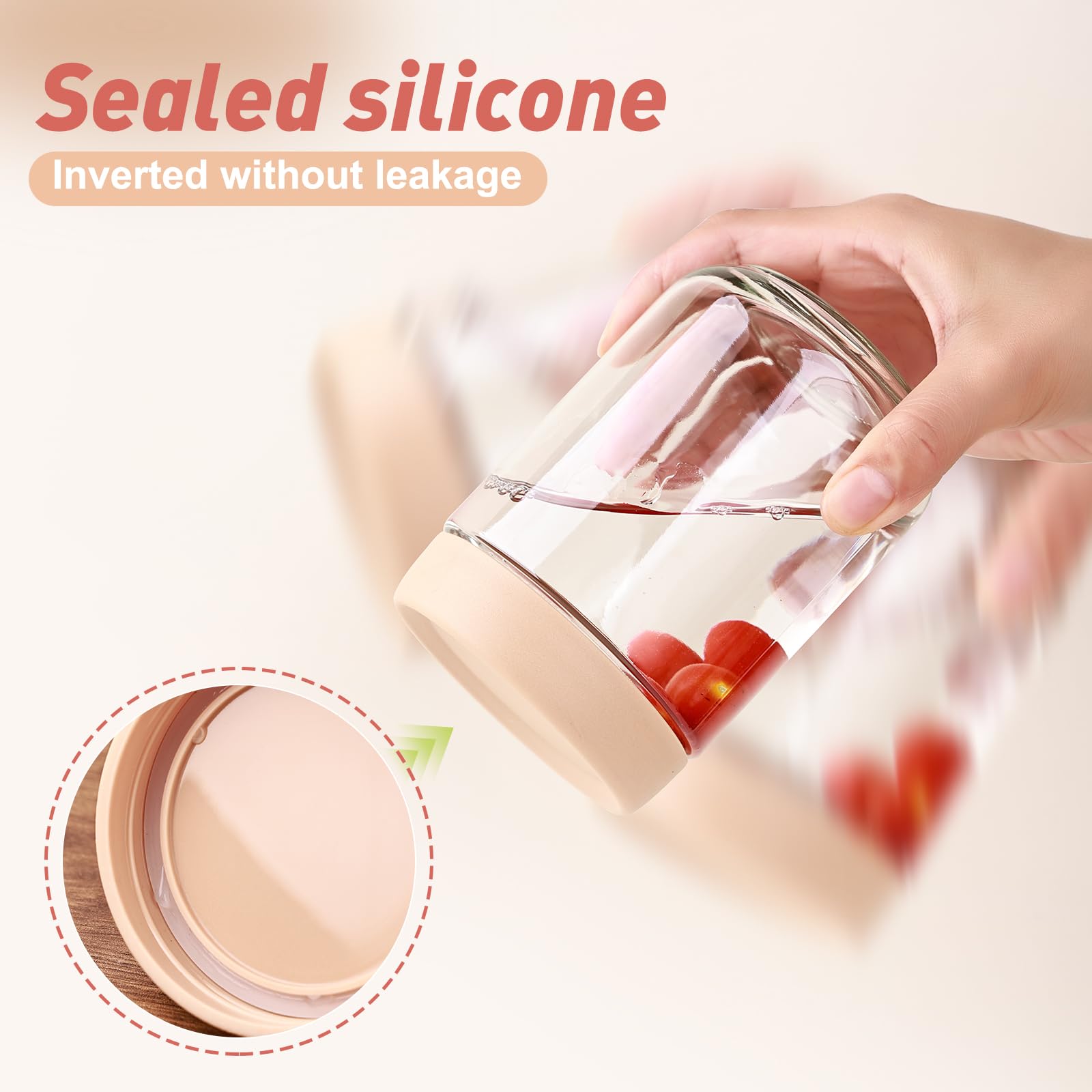 Liuruiyu clear glass for visible contents and stylish kitchen storage.