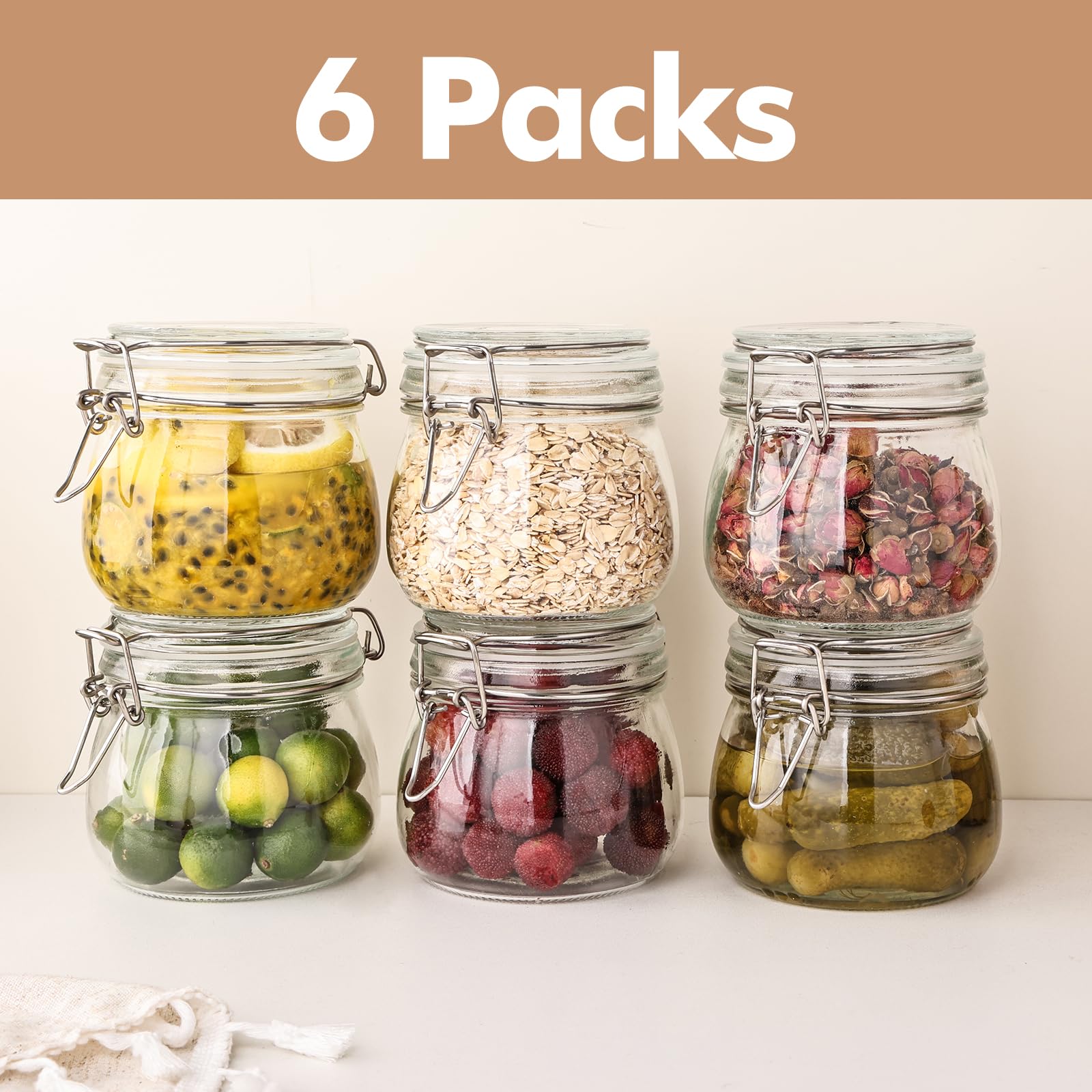 Liuruiyu glass canister set designed for versatile pantry storage