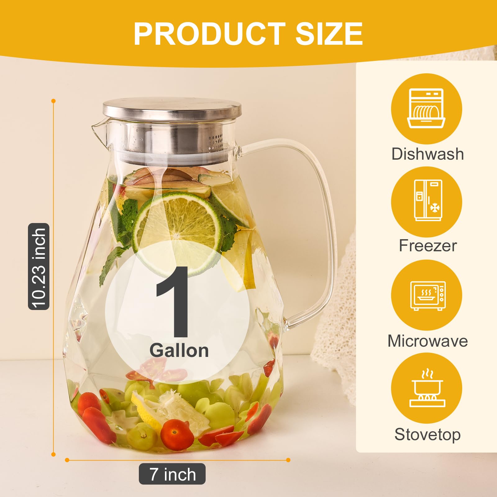 Liuruiyu Glass Pitcher brunch setup showcasing a stylish serving piece