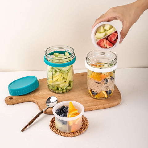 Liuruiyu parfait and yogurt prep in one container