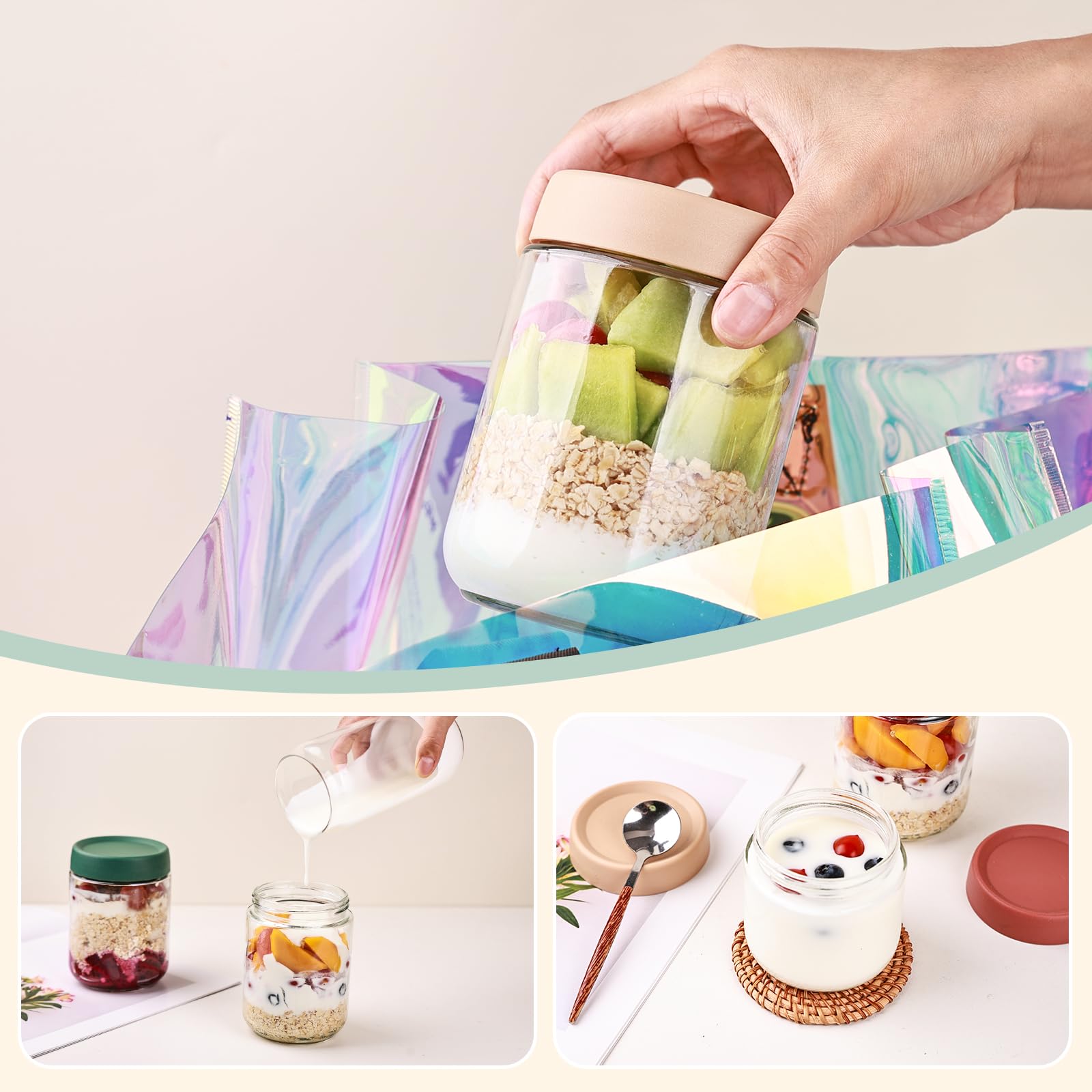 Liuruiyu included spoons simplify on-the-go meal prep and portions.