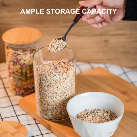 Liuruiyu square-design jars add sleek style and easy labeling.