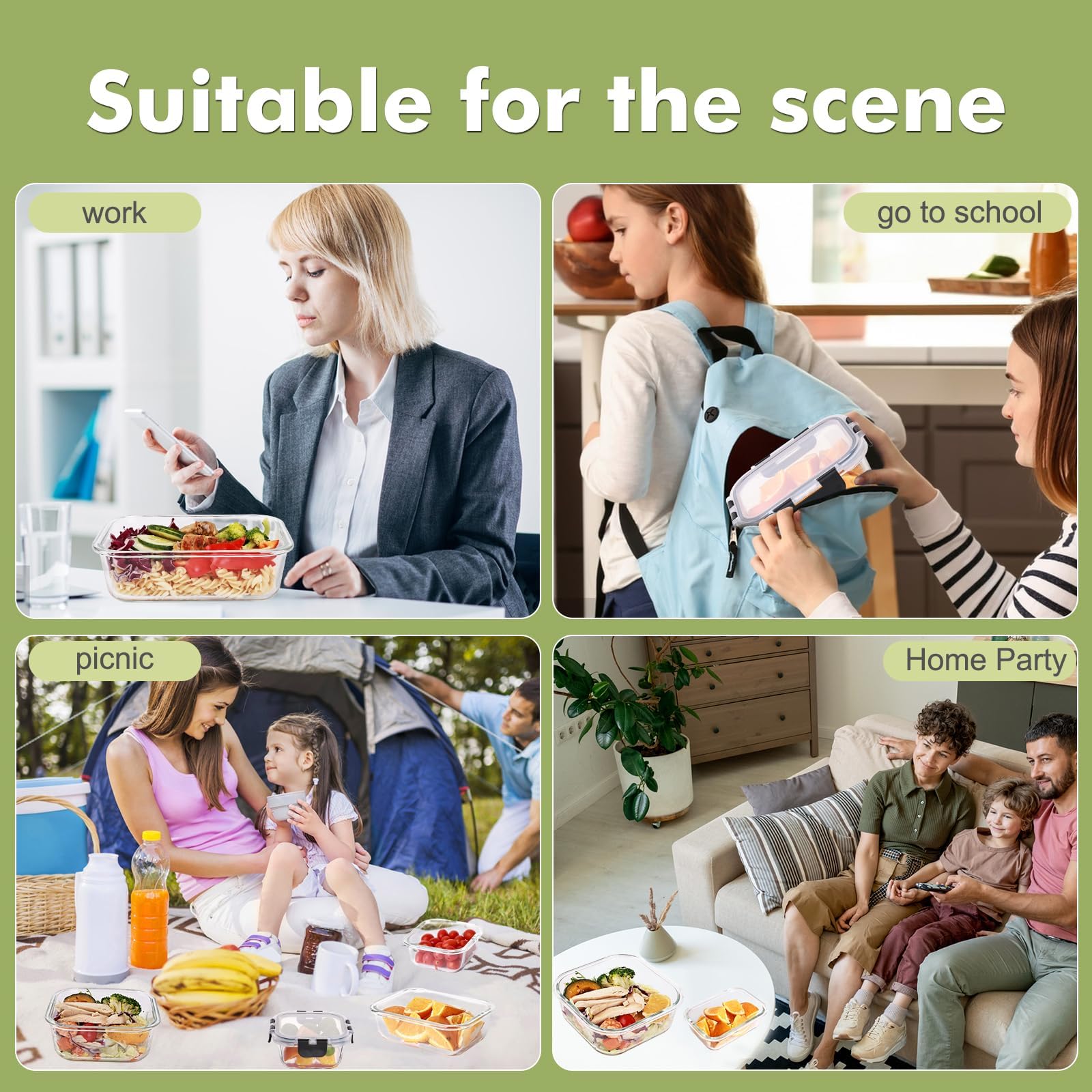 Liuruiyu stackable design saves cabinet space and tidy pantry