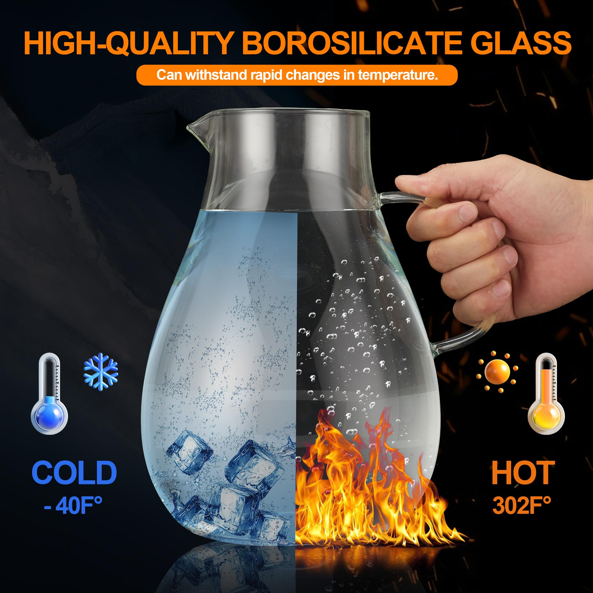 Versatile Liuruiyu pitcher ideal for lemonade, juice, or water