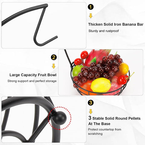 Livabber banana hanger design keeps fruit fresh and uncluttered