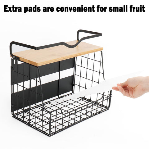 Livabber black kitchen organizer adds a sleek, space-saving touch.