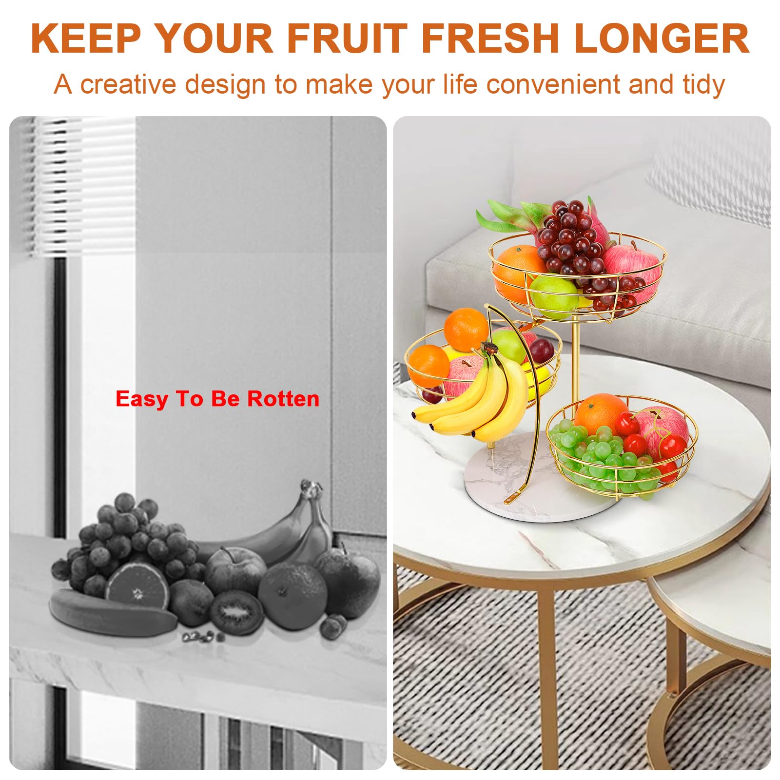 Livabber detachable organizer helps store bread and snacks without clutter.