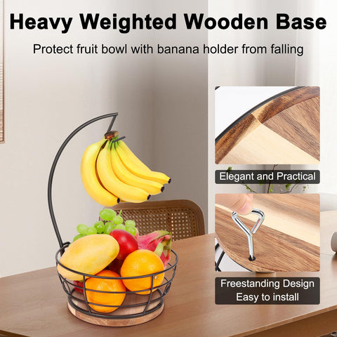 Livabber dining/kitchen organizer stores fruit and snacks while saving counter space.