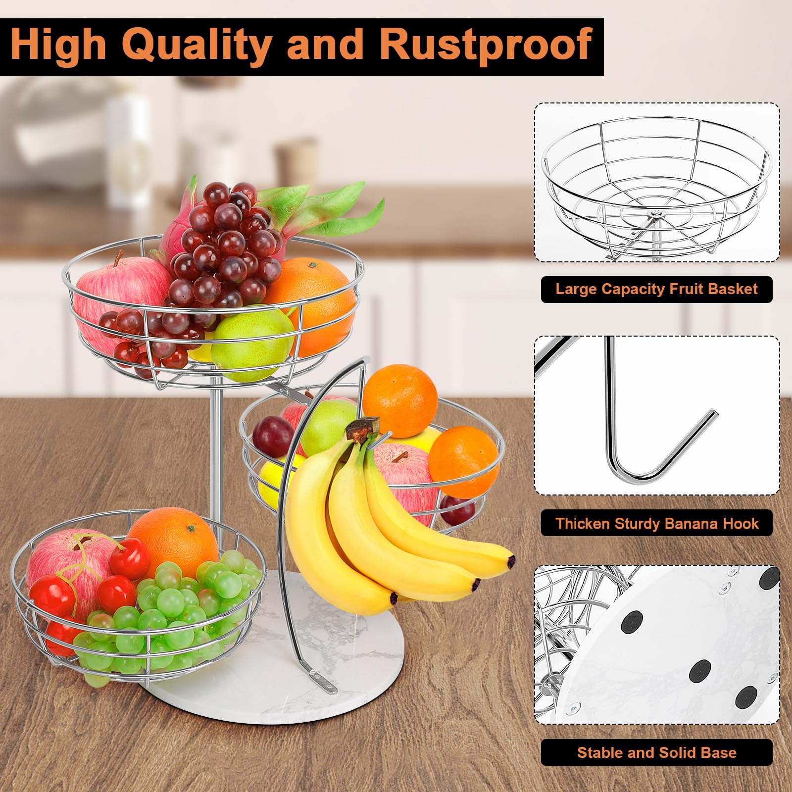 Livabber easy-assembly fruit basket arrives ready to assemble in minutes
