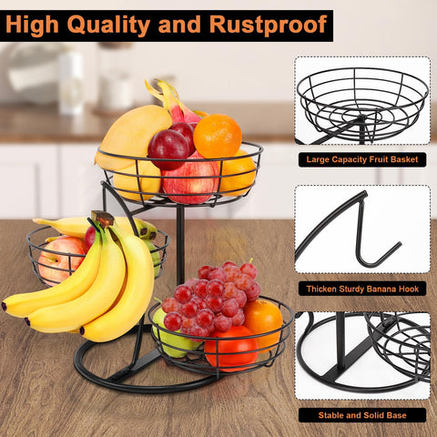 Livabber 3-tier setup dimensions show compact footprint on a countertop.