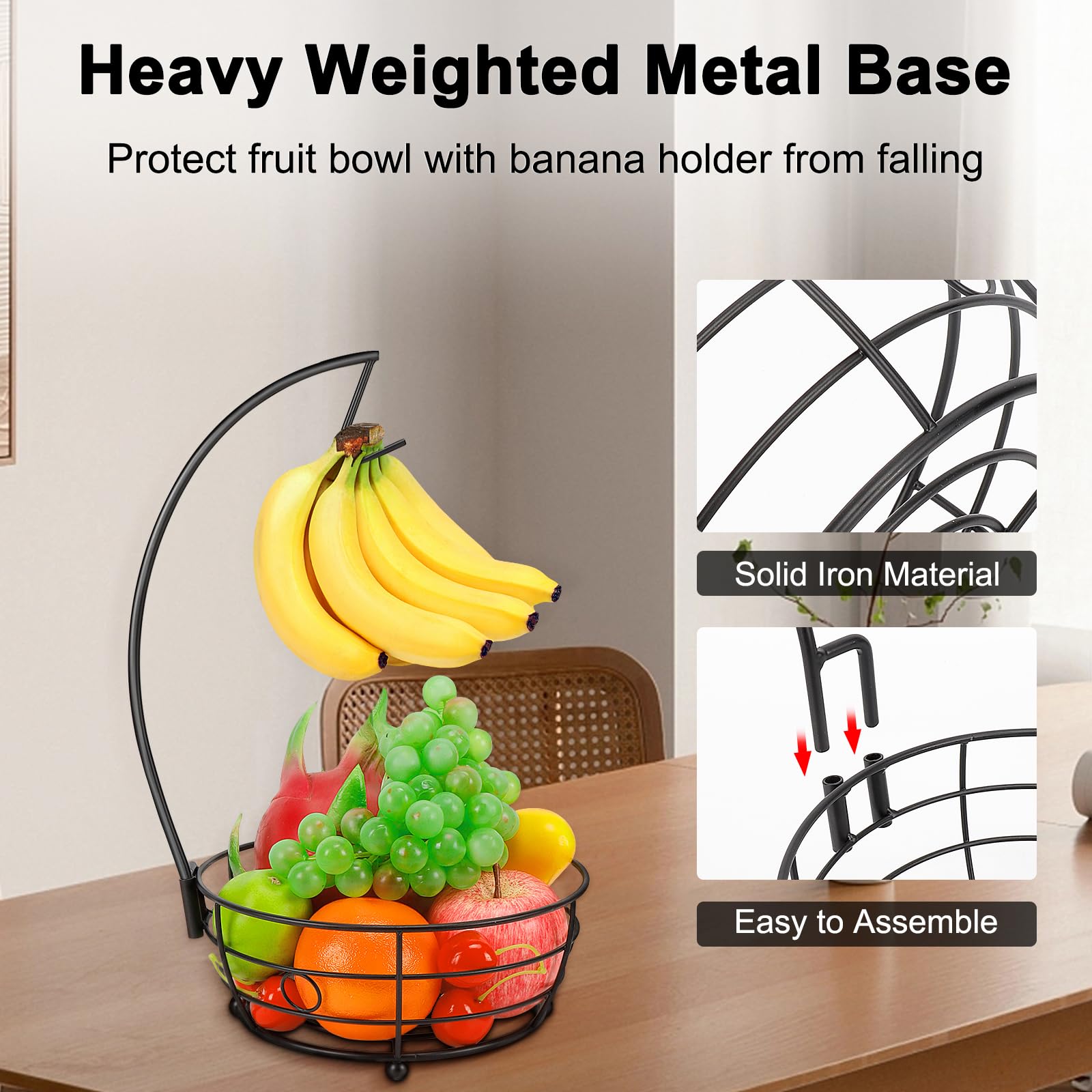 Livabber extra fruit storage accommodates apples, pears, grapes, and more